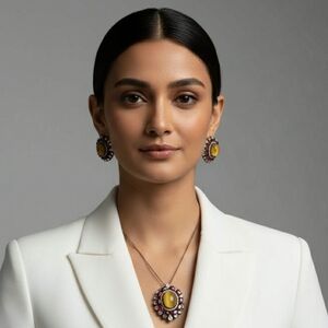 Rubi And Cat Eye Set